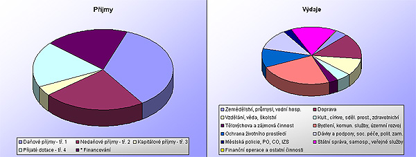 Schválený rozpočet pro rok 2001
