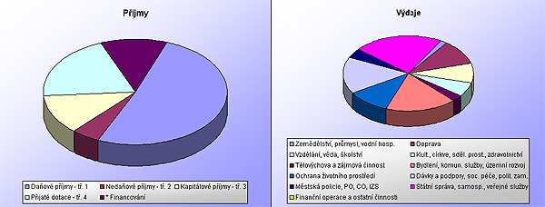 Schválený rozpočet pro rok 2005