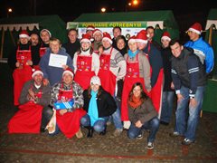 Dobrovolníci a šek 2009