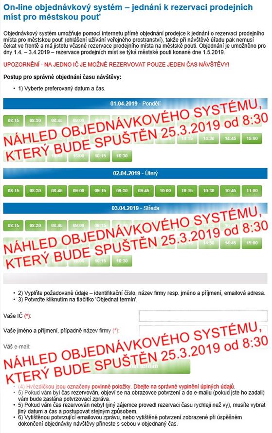 Náhled Objednávkového systému