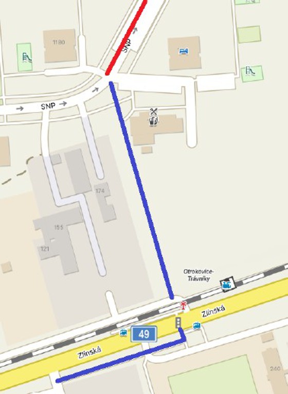 Cyklistické propojení čtvrti Kvítkovice se sídlištěm Trávníky 1